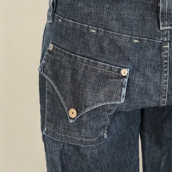 J. Lindeberg flare jeans with snap pockets Size:30 Vintage look Rare - Picture 7 of 13